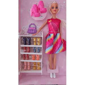Muñeca Tiny Fashion Con Zapatitos Sebigus 53465
