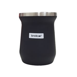 Mate Termico Acero Inox 236 Ml Broksol Negro