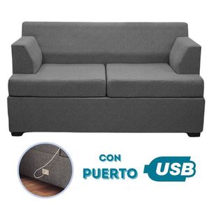 Sillón Smart 2 Cuerpos Living Box ® c/Puerto USB En Caja para armar