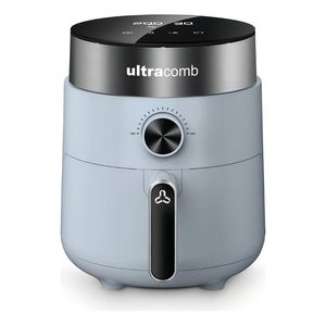 Freidora De Aire Ultracomb Fr-8612 Color Celeste/inoxidable