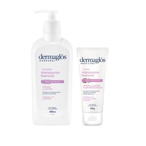 Dermaglos Set Hidratacion Esencial Crema De Manos + Emulsion