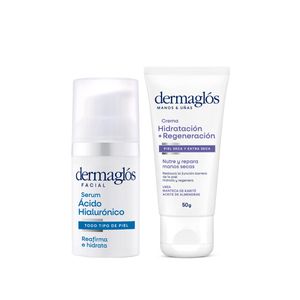Dermaglos Set Serum Acido Hialunorico + Crema De Manos
