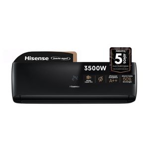 Aire Acondicionado Split Inverter Black 3000 Frigorias Hisense Frio Calor AS12UR4SVRCA02BKPI