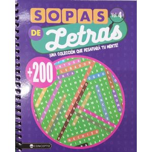 SOPA DE LETRAS VOL 4 MAS DE 200 - Equipo Editorial