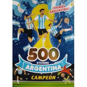500 STICKERS ARGENTINA CAMPEON - GATO DE HOJALATA