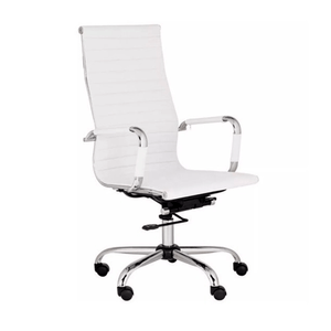 Sillón De Oficina Alumin Alto Blanco Gerencial