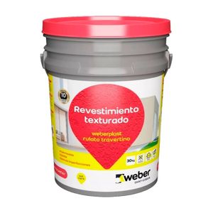 Revestimiento texturado Weberplast RTM chocolate 6 Kg Weber