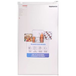 HELADERA 1 FRIO TELEFUNKEN 90L BAJO MESADA SILVER HD90