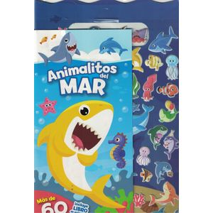ANIMALITOS DEL MAR 60 PUFFY STICKERS + LIBRO DE ACTIVIDADES MINI - Lobo, Idoia
