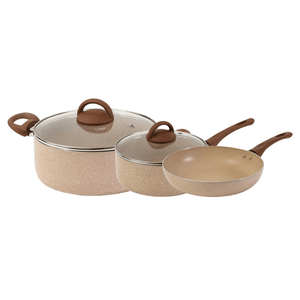 Juego de cocina Cacerolas y Sartén Feuer Jena Beige