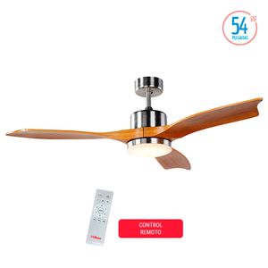 Ventilador De Techo Liliana Vthm601 3 Aspas Gris Madera