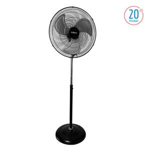 Ventilador De Pie Liliana Vp20pow 20  Negro 3 Aspas Metal