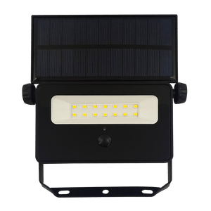 Aplique solar LED 80 W negro luz cálida