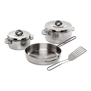 Bateria De Cocina Gamuza Master Ware Mini Chef Triple Fondo