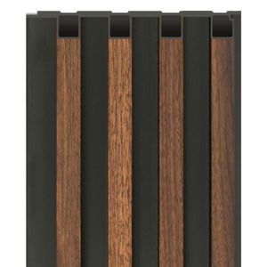 Revestimiento Wallpanel WPC Dual oscuro café oscuro 16x240 cm 0.39 m2 Holztek