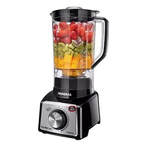 Licuadora Mondial Turbo Inox 3 L black L-1000BI