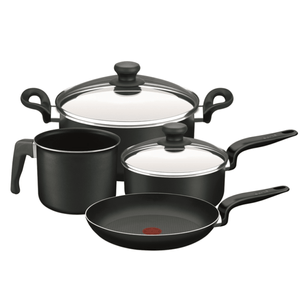 SET DE 6 PIEZAS TEFAL PRATIKA (CACEROLA 20CM  OLLA 24CM  SARTEN 24CM  JARRO 14CM)