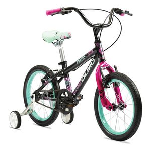 Bicicleta Olmo Reaktor Cross R16 V-brake Negro/fucsia Lh