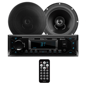 Combo Kit Boss Estereo Bluetooth Parlantes 6 "