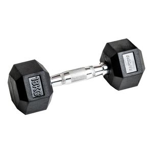 Mancuerna Hexagonal Engomada 18kg