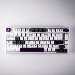 Teclado Inalambrico 9z Ghost Blanco