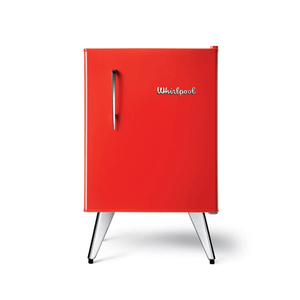 HELADERA WHIRLPOOL WRA08BVDIM 76L COMPACTA VINTAGE CLASE A ROJA