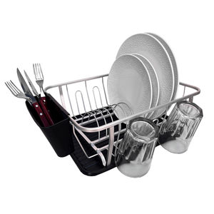 Escurre Seca Platos Hogar Actual de Aluminio Con Bandeja