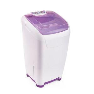 Lavarropa Semi Automático Columbia Lsc10001 Con Bomba 10 KG Color Blanco Y Violeta