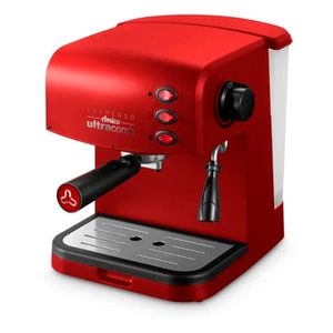 Cafetera Espresso Ultracomb CE-6108 Color Roja 1.8 Litros Filtro Permanente Con Espumador