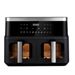 Freidora De Aire Digital Liliana AF990 Doble Canasto 9lts 2600w Sin Aceite