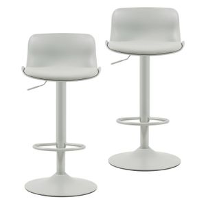Pack de 2 taburetes Mia gris Just Home Collection