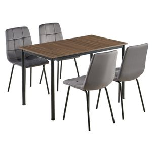 Juego de comedor Arty mesa rectangular y 4 sillas