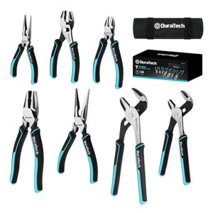 Set de Pinzas y Alicate 7 Pzs C/Bolso de Transporte Duratech