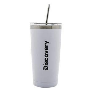 Vaso Discovery Térmico Acero Inox Con Tapa Sorbete De Metal