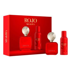 Shakira Set Rojo Edp Mujer Spray 80ml + Deo 150ml