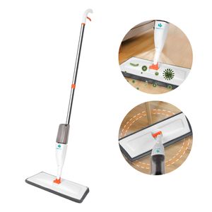 Mopa Spray Mop Importbaires con rociador integrado y 4 paños de microfibra.
