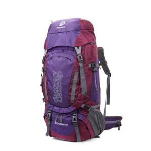 Mochila Discovery 70 Litros Hombre Mujer Trekking Impermeable Ergonomica Reforzada 22322 Violeta
