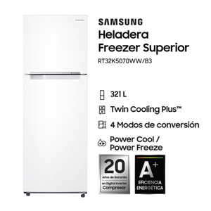 Heladera Freezer Superior Twin Cooling Plus™, 321 L