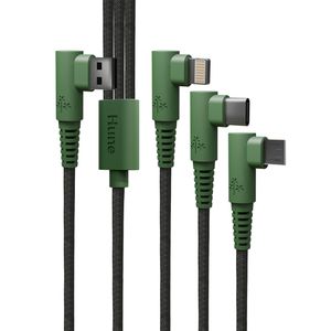 Cable Trenzado Hune 90° 3 En 1 - 1,2m Acc-Ca-362bos