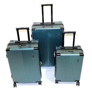 Set X 3 Valijas North Tiger Policarbonato 4 Ruedas 20/24/28 Abs+Pc Verde