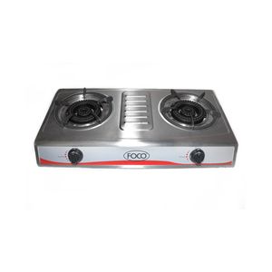 Anafe Industrial Foco 2 Hornallas Acero Inox Gas Envasado C/Encendido