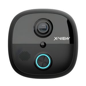 Portero Con Timbre Wifi X-View Smart Inalambrico Camara Color Negro