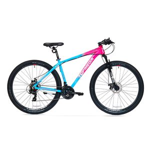 Bicicleta TopMega MTB Sunshine R29 21VEL Celeste con Rosa