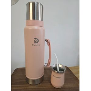 Termo + mate Discovery Rosa
