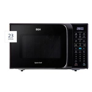 Microondas BGH 23L Con Grill Q.Chef B223D-N20 Negro