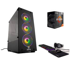 PC ARMADA AMD RYZEN 7 5700G 8GB SSD 480GB RGB 750W TECLADO/MOUSE/AURICULARES