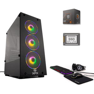 PC ARMADA GAMER AMD RYZEN 5 8500G 16GB DDR5 SSD 960GB TECLADO AURICULAR MOUSE PAD RGB