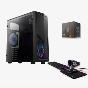 PC ARMADA GAMER AMD RYZEN 5 8500G 16GB SSD 480GB RGB 700W TECLADO/MOUSE/AURICULARES/PAD