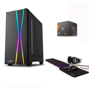 PC ARMADA GAMER AMD RYZEN 7 8700G 16GB SSD 960GB RGB 700W TECLADO/MOUSE/PAD/AURICULARES C/MIC