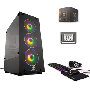 PC ARMADA GAMER AMD RYZEN 7 8700G 16GB SSD 480GB FUENTE ATX TECLADO AURICULAR C/MIC MOUSE PAD RGB